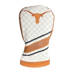 Team Golf Texas Longhorns NCAA Driver Golf Club Headcover White Burnt Orange NEW